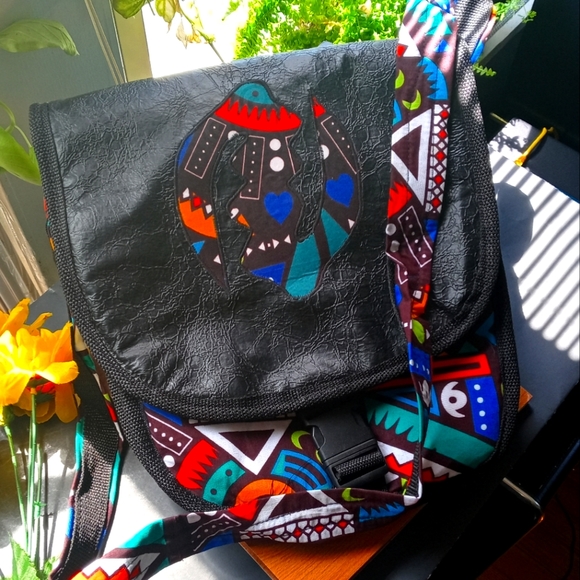 1PC Beautiful African Gye Nyame Crossbody Bag - Picture 8 of 12